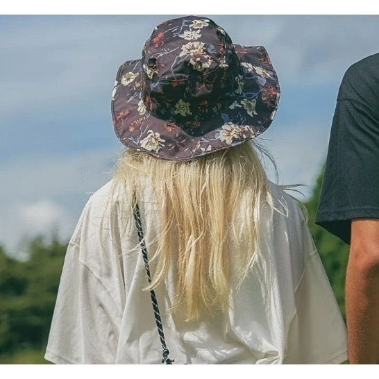 【一草一木】KIU 晴雨兩用漁夫帽 防潑水 抗UV 登山帽 可反摺收納 可機洗  附綁繩防飛 輕量 可折 帽子 K428-細節圖2