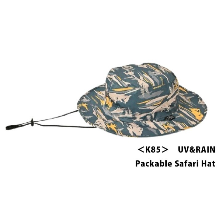 【一草一木】KiU 晴雨兼用！UV&RAIN 可折疊防曬 防水 狩獵帽 抗UV90% 可摺疊收納 登山出遊 K85-細節圖2
