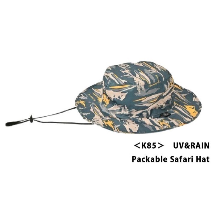 【一草一木】KiU 晴雨兼用！UV&RAIN 可折疊防曬 防水 狩獵帽 抗UV90% 可摺疊收納 登山出遊 K85-細節圖2