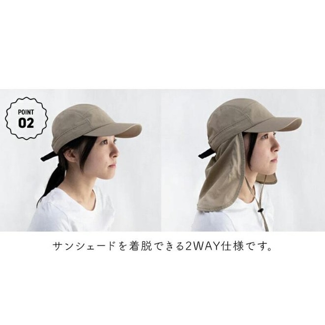 【一草一木】KiU 兩種戴法 運動透氣帽 登山遮陽帽 戶外釣魚帽 農夫帽 頸部防曬 可拆式遮陽布抗UV ~K327-細節圖3