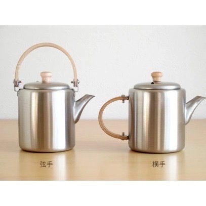 【一草一木】相澤工房 日本製 AIZAWA 不鏽鋼 竹製提把 附濾網 400ml  不鏽鋼霧面 泡茶壺 小茶壺-細節圖2