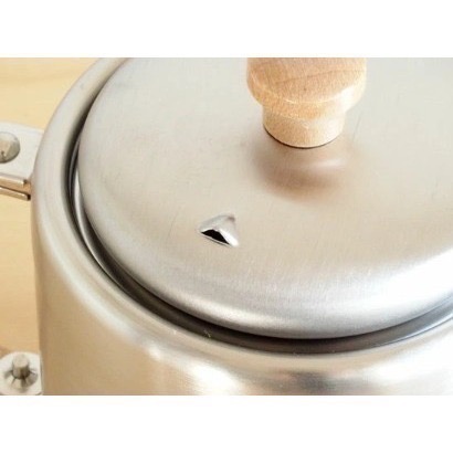 【一草一木】相澤工房 日本製 AIZAWA 不鏽鋼 竹製提把 附濾網 400ml  不鏽鋼霧面 泡茶壺 小茶壺-細節圖6