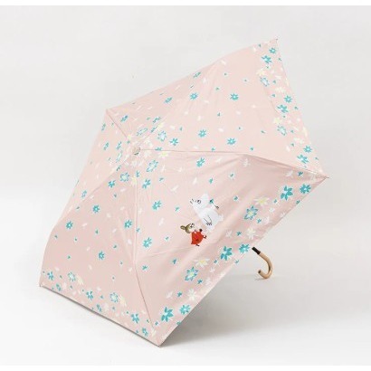 【一草一木】Moomin 嚕嚕米 100%抗UV 直傘 手動傘 超可愛 小巧可愛 輕量 方便攜帶 陽傘 晴雨兩用 雨傘-細節圖9