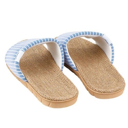 【一草一木】RIO 日本 亞麻混紡室內拖鞋 舒適 時尚拖鞋 質地柔軟 透氣不悶熱 外出也可以 彈性鞋底 男女適用-細節圖9