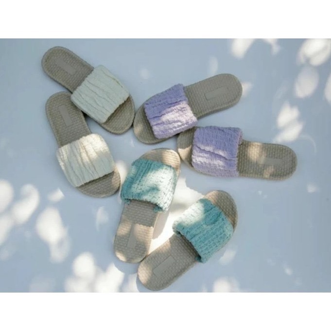 【一草一木】日本 Wrinkle 室內拖鞋 浪漫 女性 柔軟布料 清涼設計-細節圖6