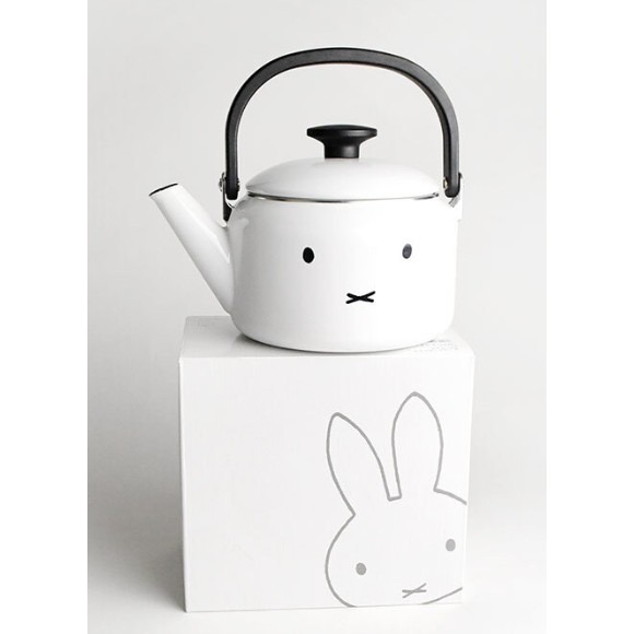 【一草一木】日本富士琺瑯 miffy 米飛兔水壺 琺瑯水壺 茶壺 2L MFF-2.0K 喬遷 新婚 送禮-細節圖2