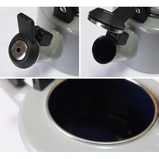 【一草一木】日本富士琺瑯 笛音壺 琺瑯水壺 2.1L  異味不殘留 沸騰鳴音 超美 質感超棒 喬遷CTP-2.1WK-細節圖5