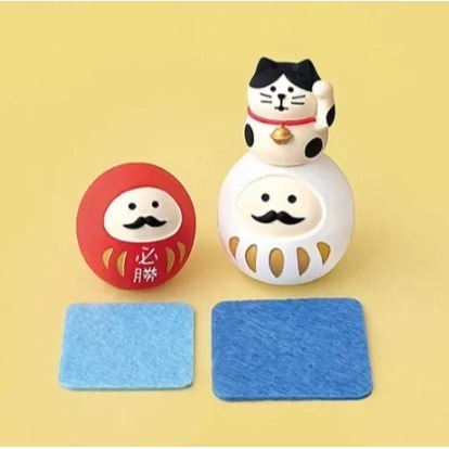 【一草一木】DECOLE必勝祈願招財貓 招福貓 達摩 合格 Concombre 達摩娃娃 必勝貓咪 考試 送禮-細節圖2