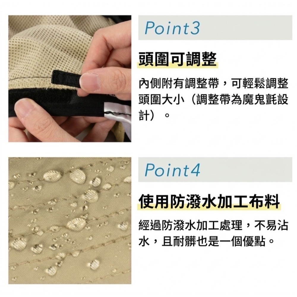 【一草一木】Wpc. 2026 涼感 遮陽帽 帽子 透氣 防飛綁繩 可調頭圍 抗UV 可摺收納好攜帶 輕量 可反摺收納-細節圖5