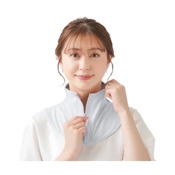 【一草一木】日本 Needs Labo 涼感脖圍 抗UV夏季 護頸 遮陽 防晒 脖套 防紫外線 拉鍊易穿脫 UV CUT-細節圖7