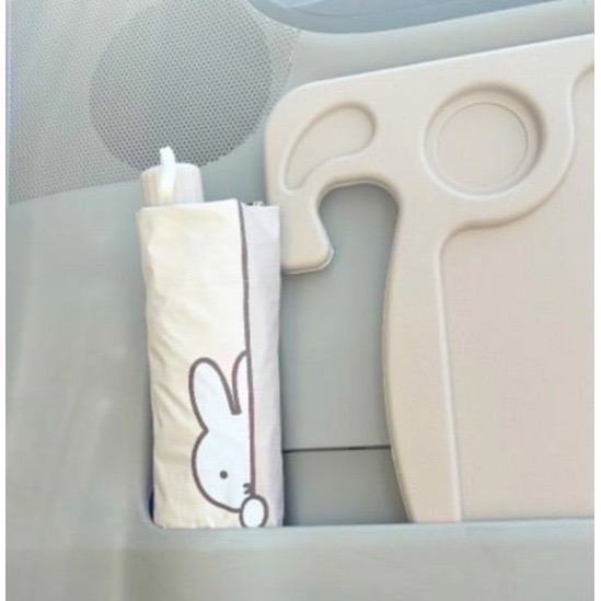 【一草一木】Miffy 米飛車用 遮陽傘 黑膠 防曬 車內降溫 雨傘式 前檔遮陽傘 好收納 車用遮陽板 隔熱板-細節圖4