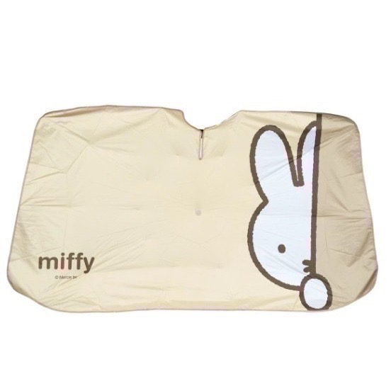 【一草一木】Miffy 米飛車用 遮陽傘 黑膠 防曬 車內降溫 雨傘式 前檔遮陽傘 好收納 車用遮陽板 隔熱板-細節圖6