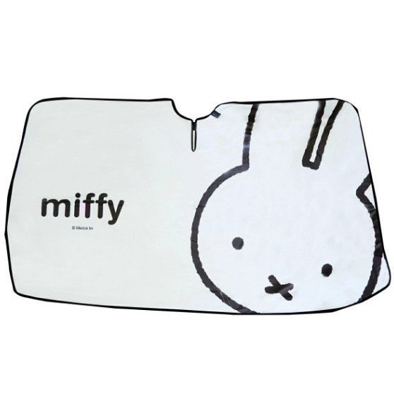 【一草一木】Miffy 米飛車用 遮陽傘 黑膠 防曬 車內降溫 雨傘式 前檔遮陽傘 好收納 車用遮陽板 隔熱板-規格圖9