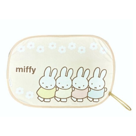 【一草一木】Miffy 米飛車用 遮陽板 黑膠 防曬 車內降溫 側窗遮陽傘 旋轉式 免吸盤 好收納 一組兩片-規格圖7