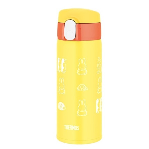 【一草一木】THERMOS 膳魔師 不鏽鋼吸管式保冷瓶 FJV-400FB 410ML 米飛兔 miffy內附吸管與揹帶-細節圖3