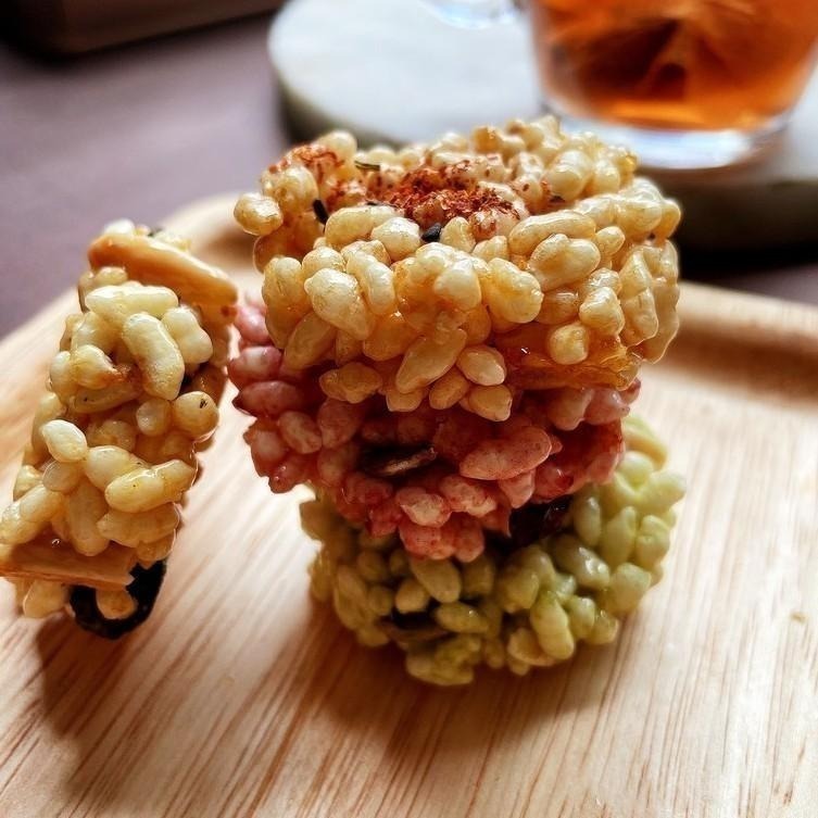 【暮朝食粹】手作醬香米餅 60入 （口味隨機） 純天然手作烘培 無防腐劑 醬油/蔓越莓/抹茶-細節圖2