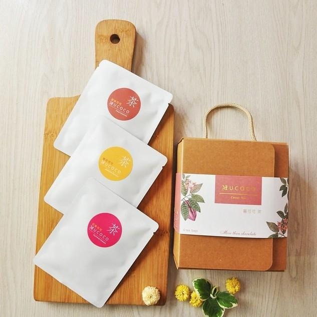 【暮朝食粹】Mucoco 莊園可可茶包禮盒  6入/盒 伴娘禮 抗氧化 菊花 果乾水 零卡路里-細節圖2