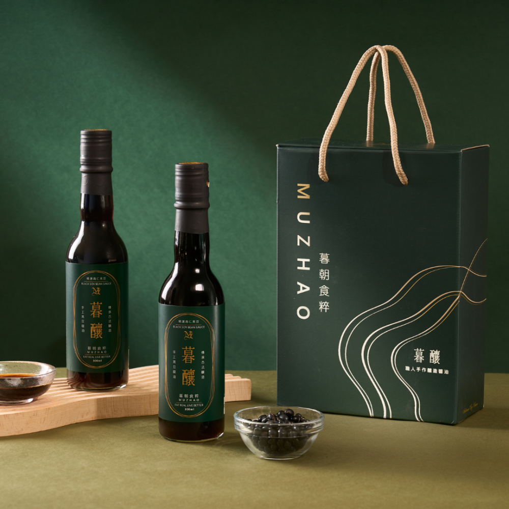 【暮朝食粹】暮釀手作純釀醬油拌麵禮盒 300ML 原豆釀造 無化學添加及焦糖調色 無農藥及重金屬殘留-細節圖3