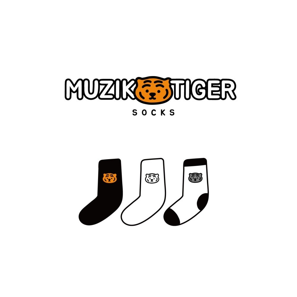 【鬆砂糖솜사탕韓國選物】韓國文創 MUZIK TIGER 官方授權合作店家｜無職小老虎 襪子/禮盒組-細節圖6