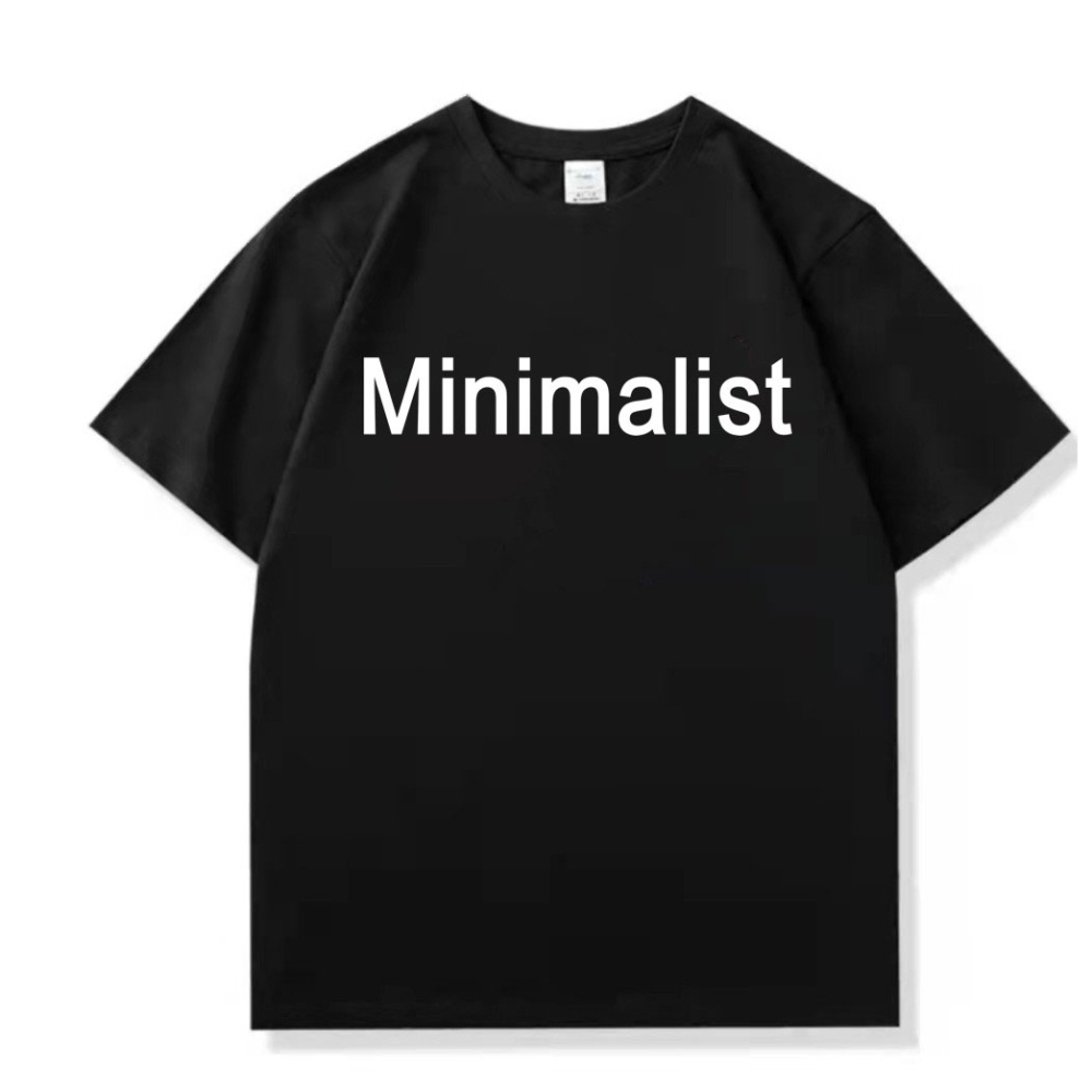 韓版純棉寬鬆落肩短袖T恤女 Minimalist 字母印花 oversize衣服女 超大 t恤-細節圖8