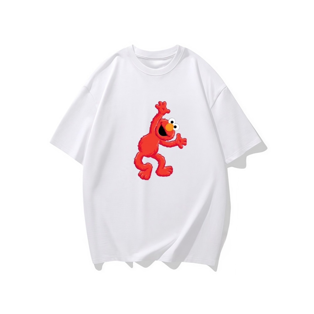 台灣現貨 100%純棉 芝麻街 艾蒙 Elmo 短袖t恤 長袖 兒童 團體 情侶 班服 客製化 大尺碼 上衣-細節圖5