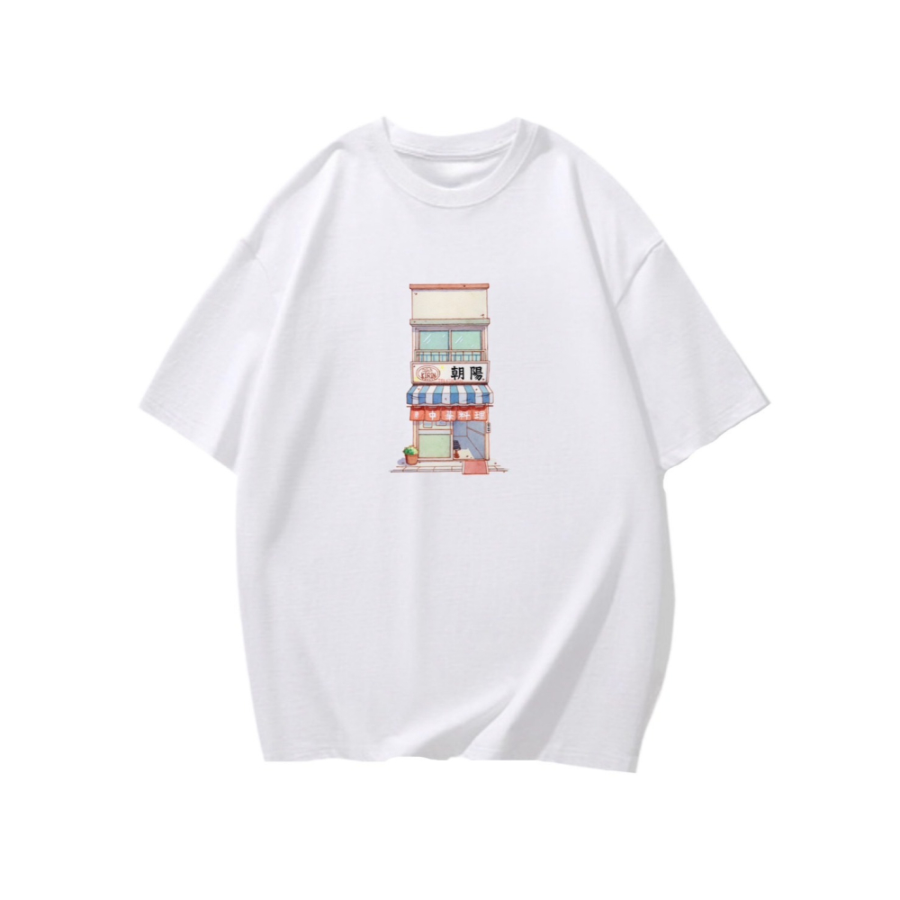 台灣現貨 100%重磅純棉 中華料理餐廳 風景印花 短袖T恤 長袖 兒童 團體 班服 客製化上衣 男女裝服飾-細節圖5