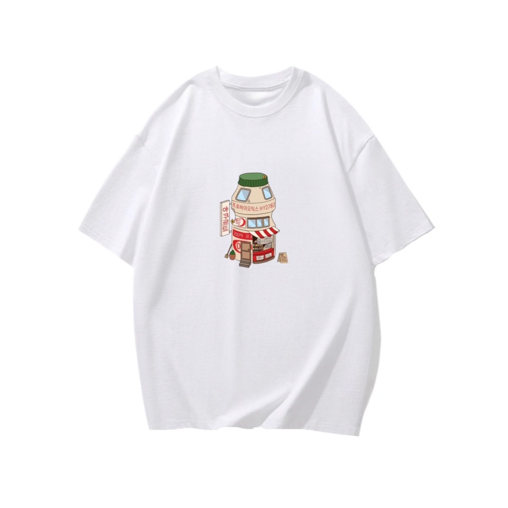 台灣現貨 100%重磅純棉 養樂多迷你世界 可愛印花 短袖T恤 長袖 兒童 團體 班服 客製化 表演 男女服飾-細節圖2