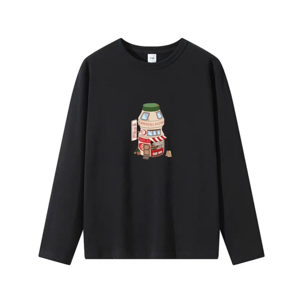 台灣現貨 100%重磅純棉 養樂多迷你世界 可愛印花 短袖T恤 長袖 兒童 團體 班服 客製化 表演 男女服飾-細節圖4