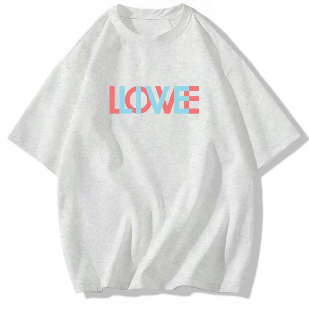 100%純棉 韓系Love live 創意字母印花 短袖t恤 長袖t恤 兒童短袖t恤-細節圖2