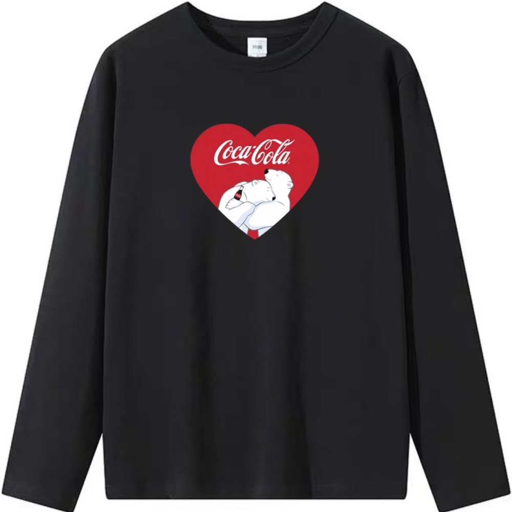 【現貨秒出🔥】Coca Cola+北極熊+愛心｜寬鬆純棉T恤｜女裝｜男裝｜童裝-細節圖5