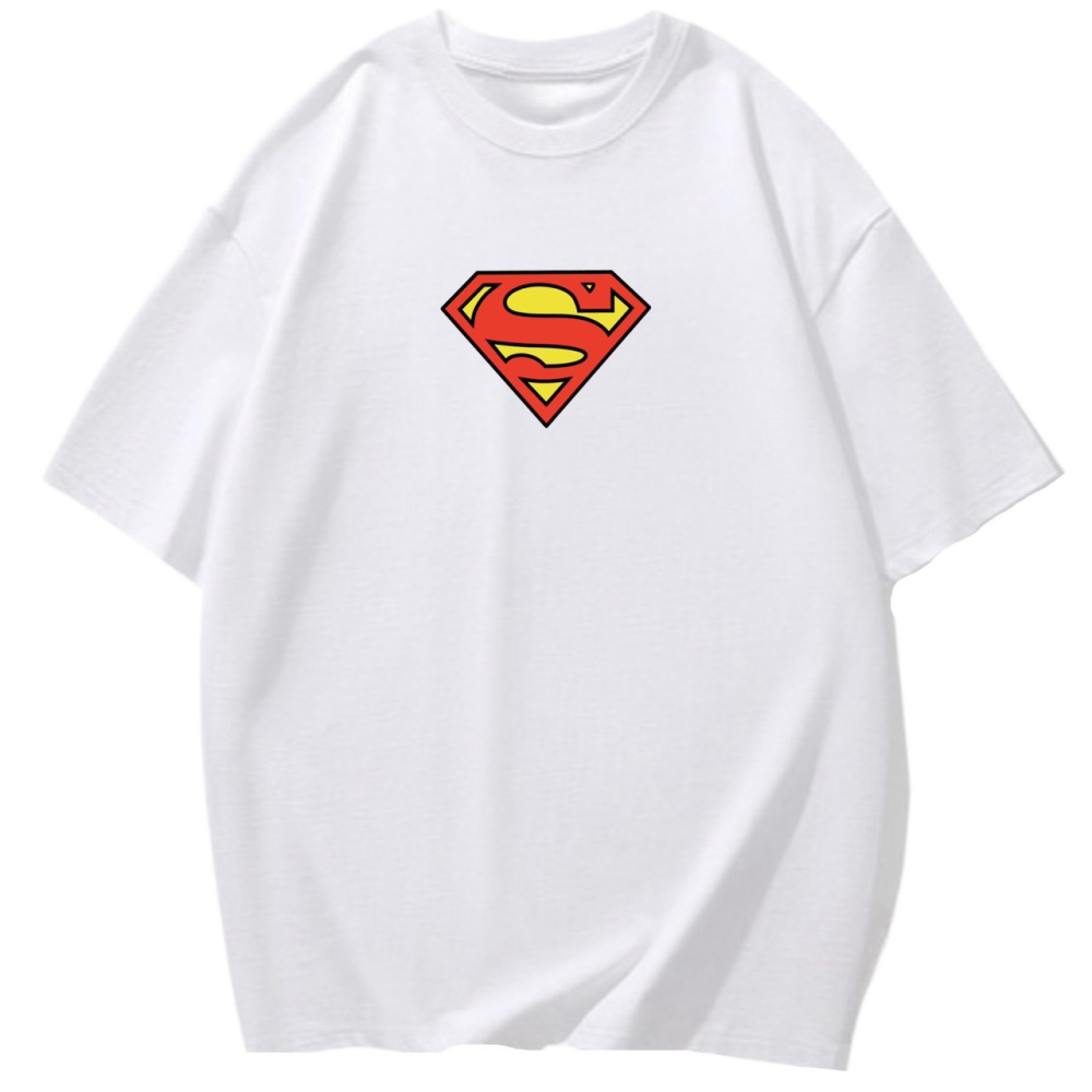 【現貨秒出🔥】帥氣超人圖案印花｜穿上直接變主角｜重磅純棉T恤-細節圖3