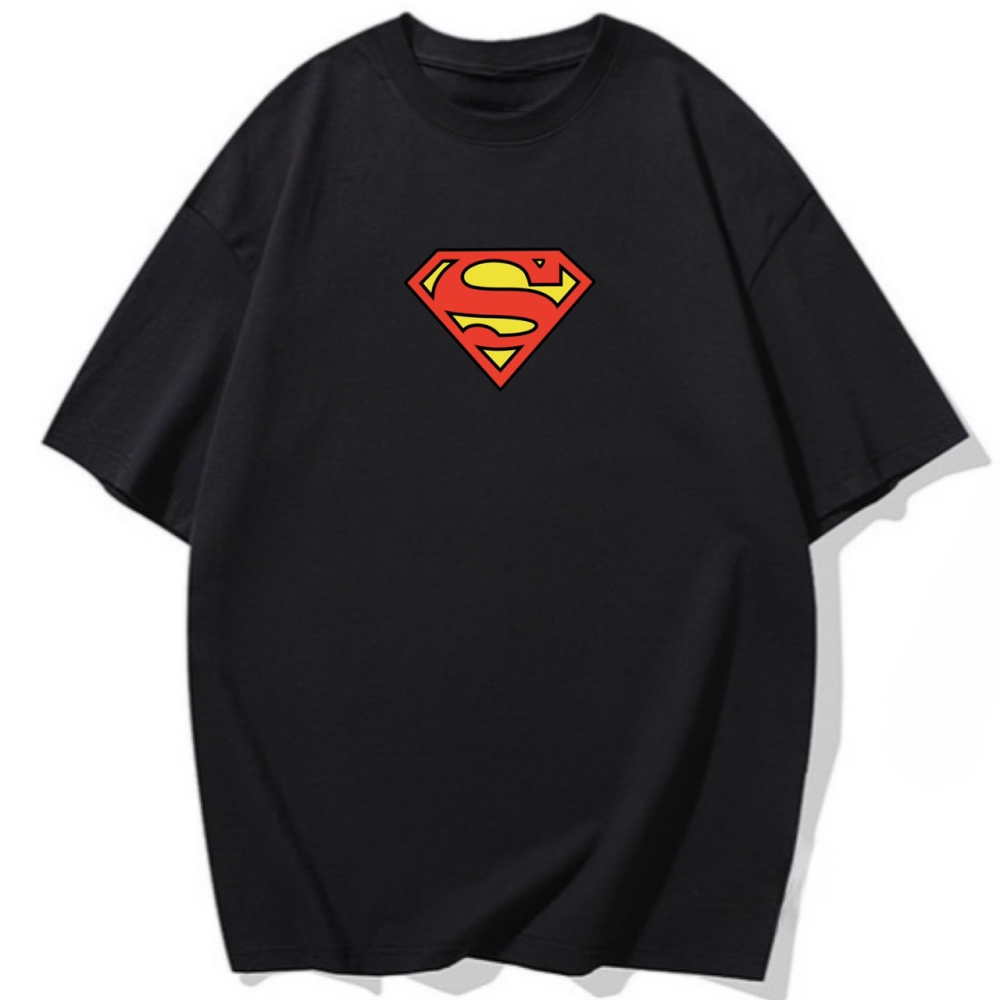 【現貨秒出🔥】帥氣超人圖案印花｜穿上直接變主角｜重磅純棉T恤-細節圖4