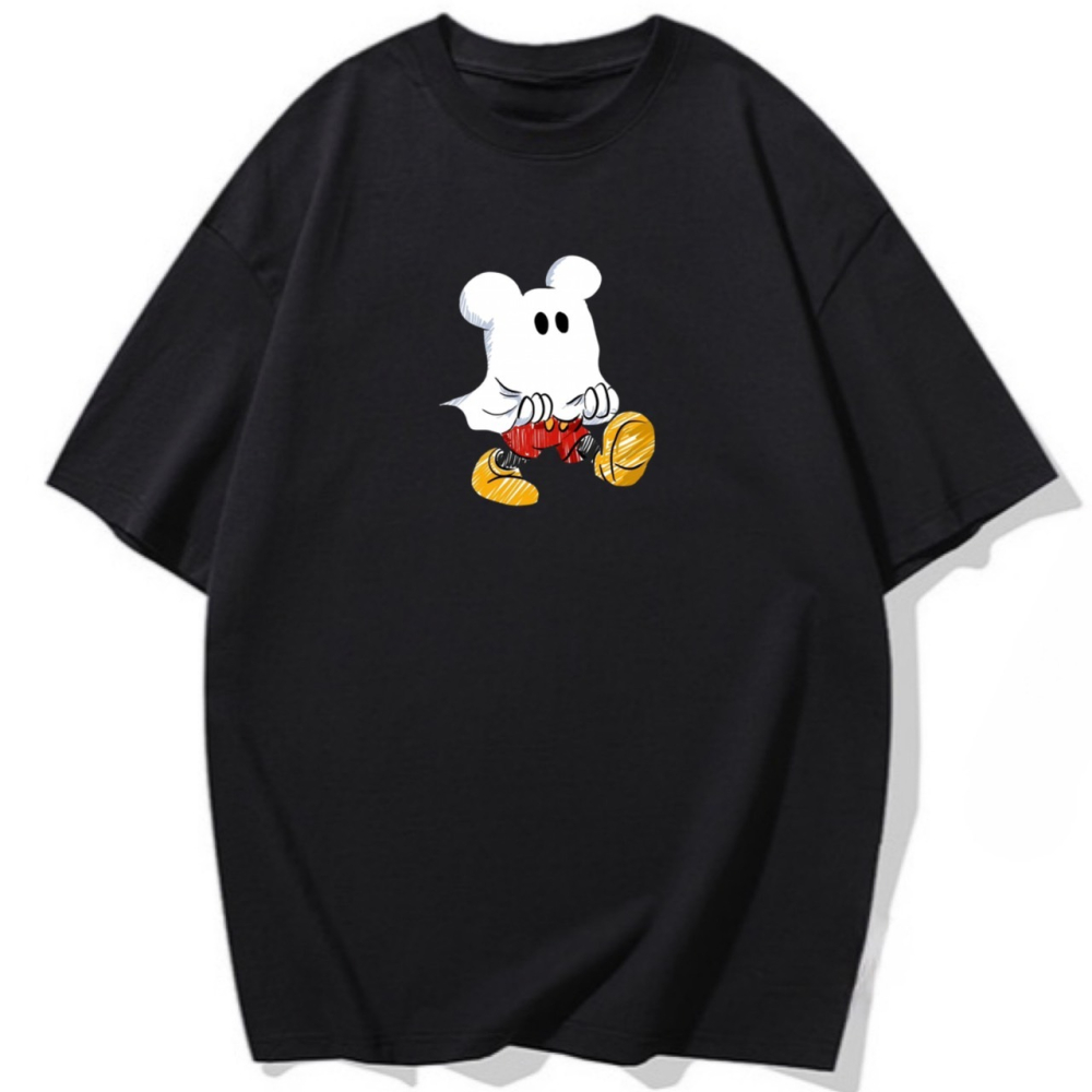 【熱銷中】要去嚇人的米老鼠｜可愛+俏皮｜重磅純棉T恤｜男女同款｜童裝｜塗鴉-細節圖4