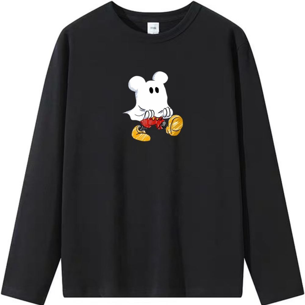 【熱銷中】要去嚇人的米老鼠｜可愛+俏皮｜重磅純棉T恤｜男女同款｜童裝｜塗鴉-細節圖5