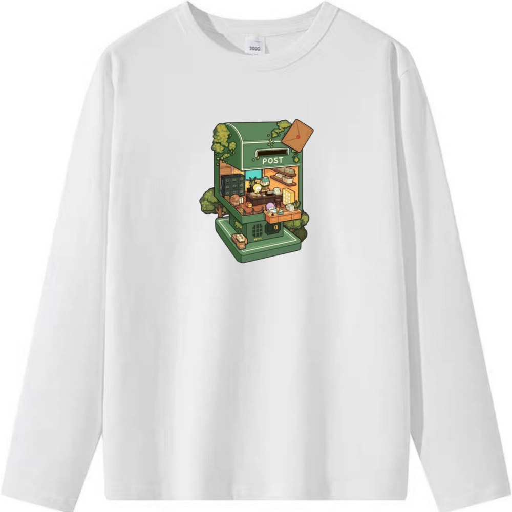 【可愛爆表💥】重磅純棉~迷你世界 郵筒 POST 字母印花 短袖T恤 長袖T恤 兒童T 情侶T 趣味 可愛-細節圖6