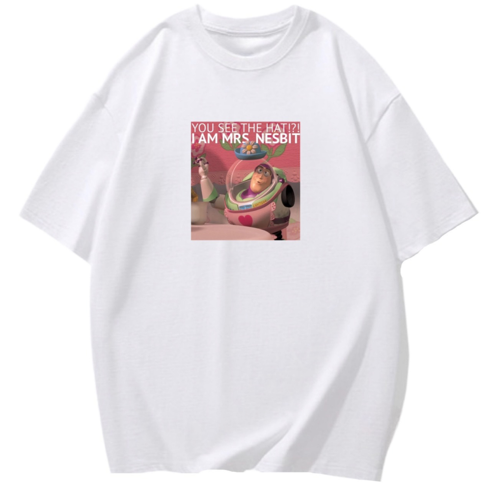 現貨!~巴斯光年 懷掉了印花 韓系短袖T恤女 長袖T恤 兒童短袖T恤 情侶服裝 搞笑 玩具總動員-細節圖3