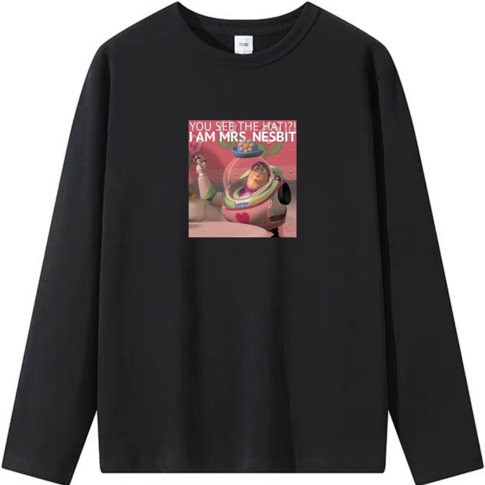 現貨!~巴斯光年 懷掉了印花 韓系短袖T恤女 長袖T恤 兒童短袖T恤 情侶服裝 搞笑 玩具總動員-細節圖5