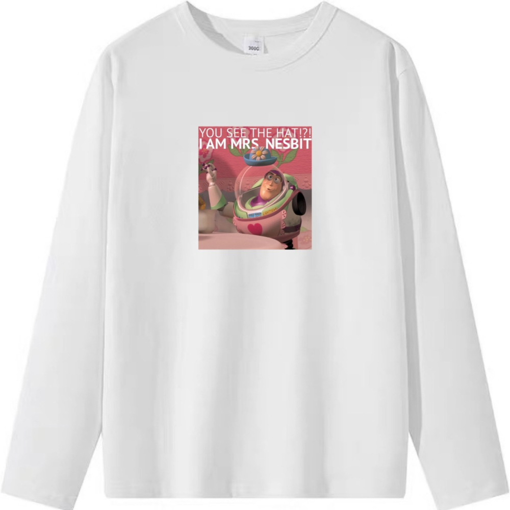 現貨!~巴斯光年 懷掉了印花 韓系短袖T恤女 長袖T恤 兒童短袖T恤 情侶服裝 搞笑 玩具總動員-細節圖6