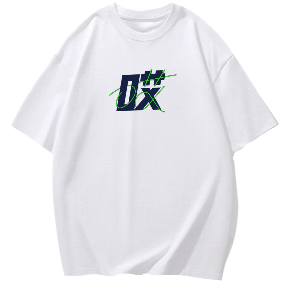 只是一件 哎 字母印花 短袖T恤女 長袖T恤 兒童T恤 純棉T-shirt 休閒 寬鬆-細節圖3