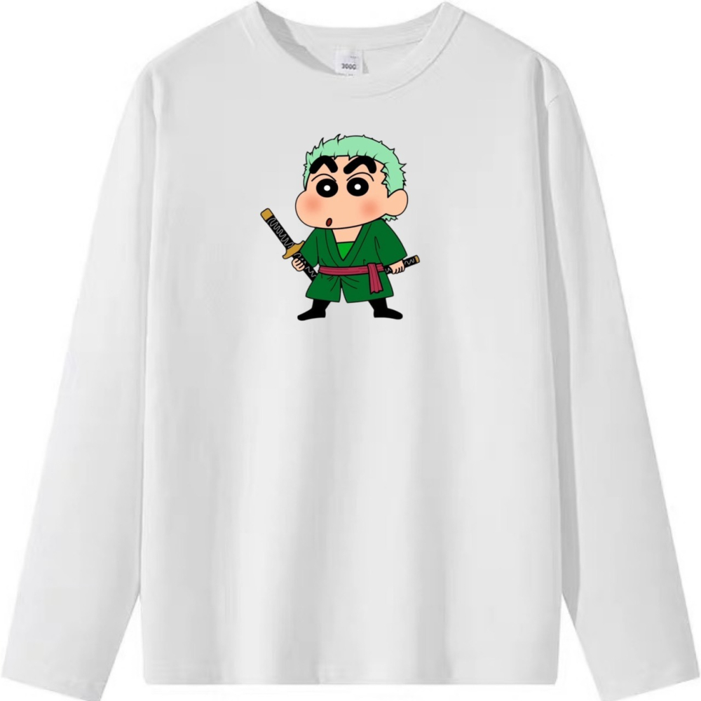 純棉T 索龍+蠟筆小新 短袖T恤女 長袖T恤 兒童短袖T恤 情侶T 親子 團體-細節圖6