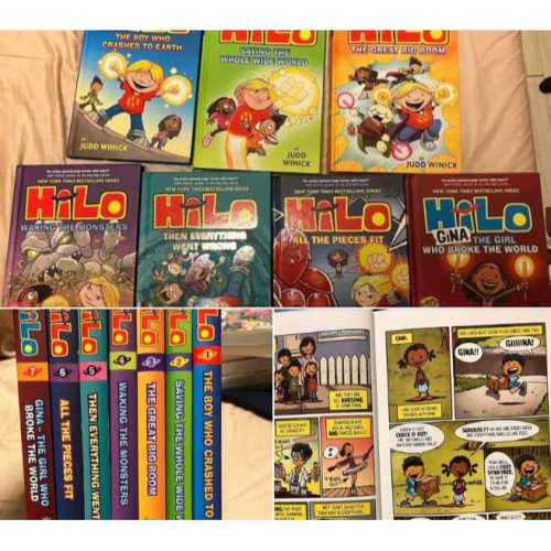 Hilo Book1-7 (精裝本)系列「英文」原文漫畫書籍，共7本！