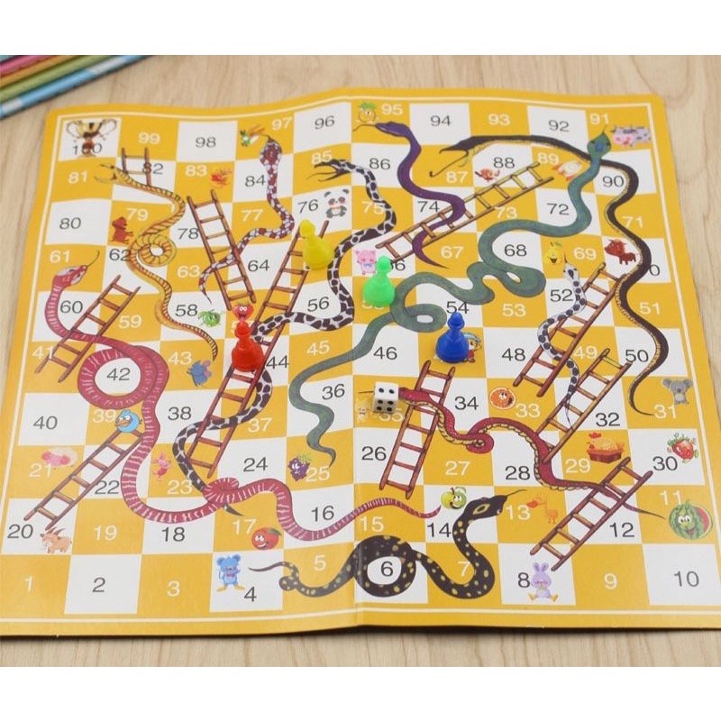 蛇棋 蛇梯 遊戲盤 童玩 /一組入(促10) 親子桌遊 蛇棋遊戲-細節圖4