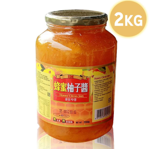 【披薩市】不愛喝水買就對~【韓國原裝三紅蜂蜜柚子醬】2KG大罐