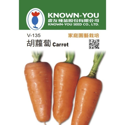 【台灣出貨 附發票】胡蘿蔔 種子 200粒 菜籽 紅蘿蔔 蔬果 家庭園藝 農友 空中花園藝世界 V-135