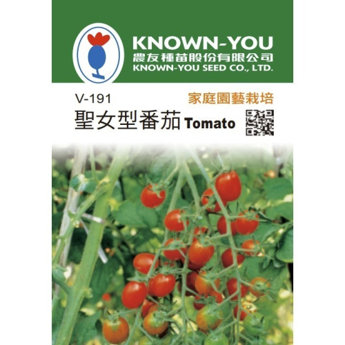 【台灣出貨 附發票】聖女型番茄 種子 20粒 菜籽 蔬果 家庭園藝 農友 空中花園藝世界 V-191