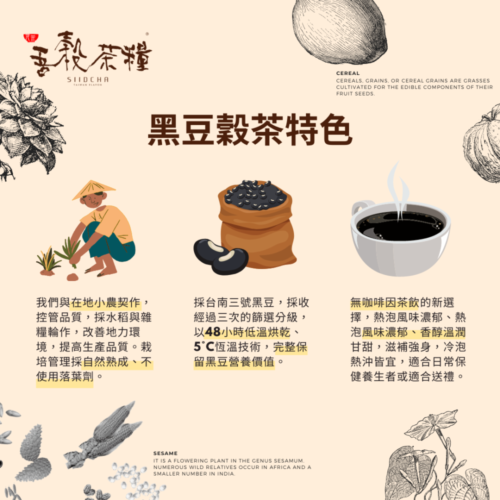 在地小農 伴手禮推薦-黑豆茶 20入/包 熱泡風味濃郁 天然 純素 無添加-細節圖4