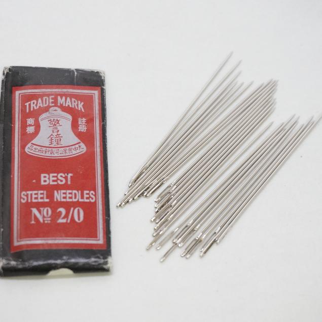 鹿牌 DEER 警鐘 手縫針 短針 拼布針 毛線針 十字繡針 刺繡手縫針 附繡針筒-細節圖2