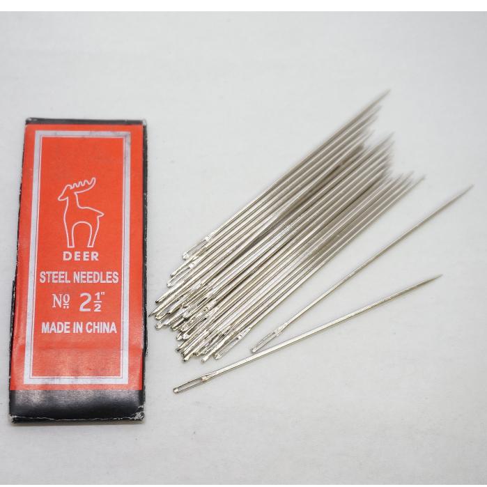 鹿牌 DEER 警鐘 手縫針 短針 拼布針 毛線針 十字繡針 刺繡手縫針 附繡針筒-細節圖4