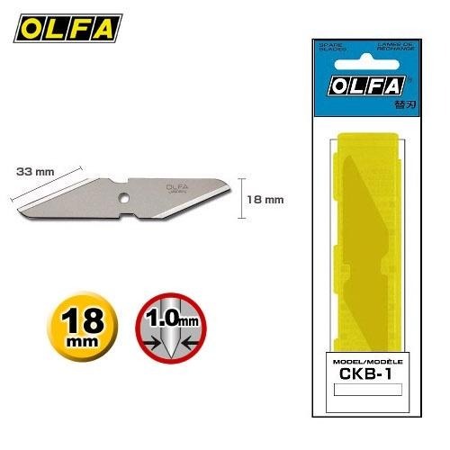 OLFA 多用途工藝刀 CK-1 CK-2 多用途工藝刀 手工藝刀 不鏽鋼 白鐵尖尾刀 木雕刀-細節圖4