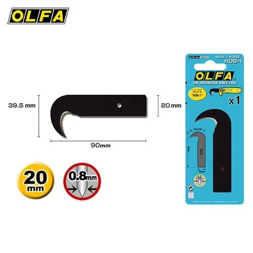 OLFA 打包帶用鐮刀 HOK-1 鉤狀刀片適用HOB-1-細節圖4